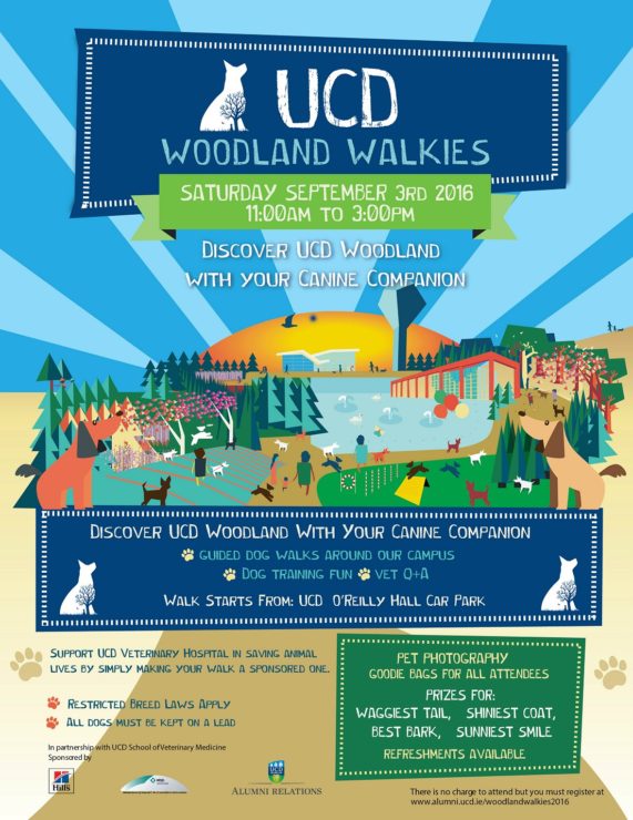 UCD Woodland Walkies 2016 Poster